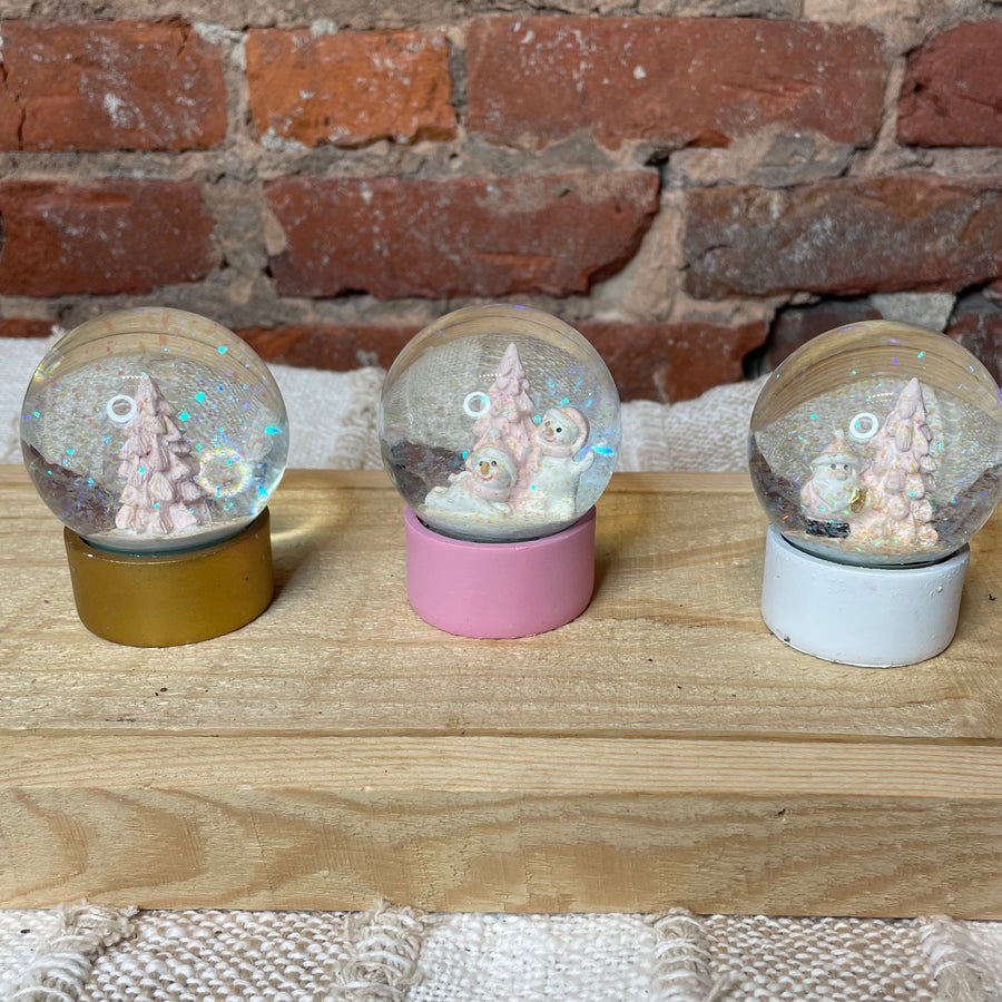 Mini Pastel Snowglobe 5.25”