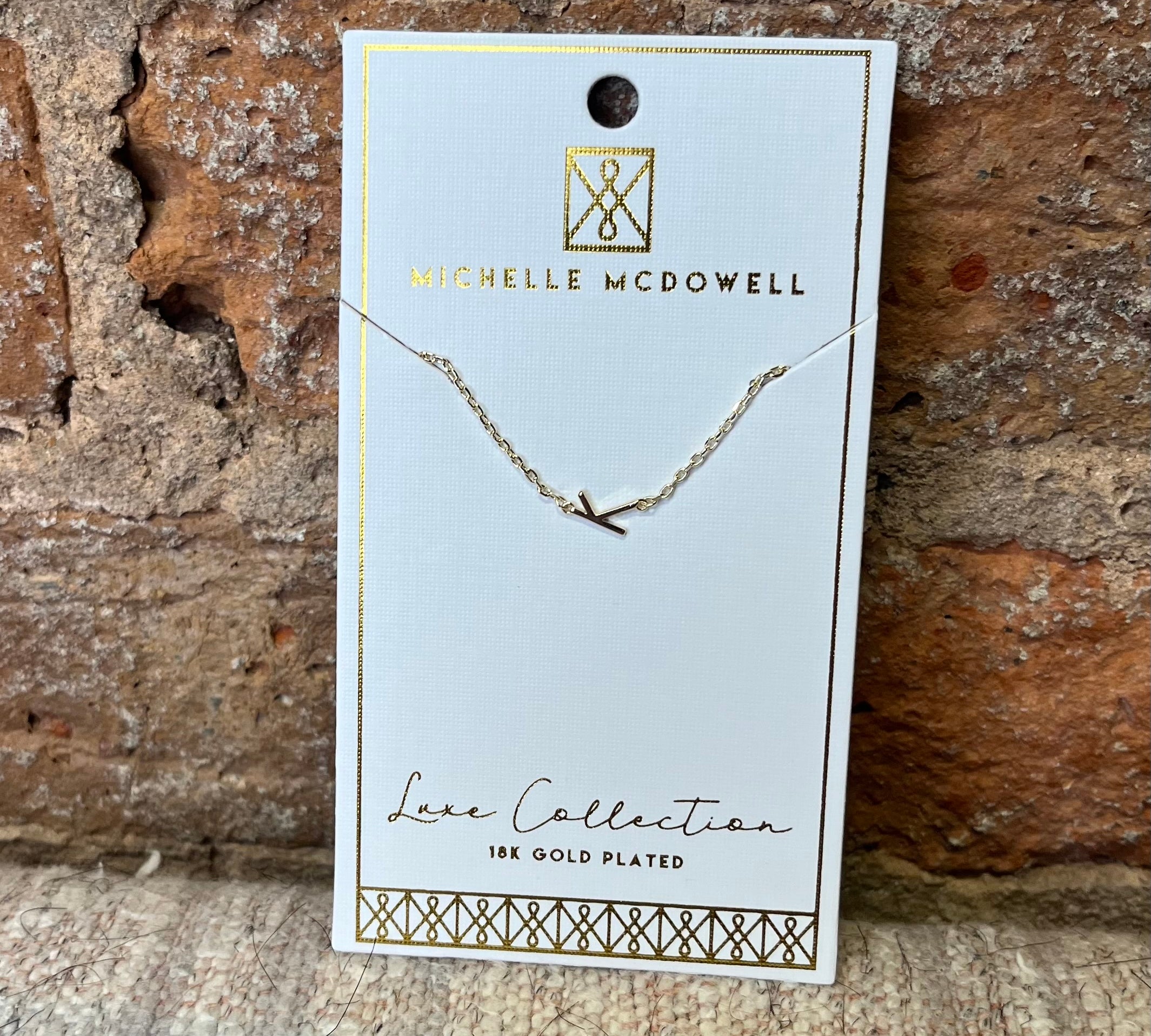 Monogram Necklace/Gold