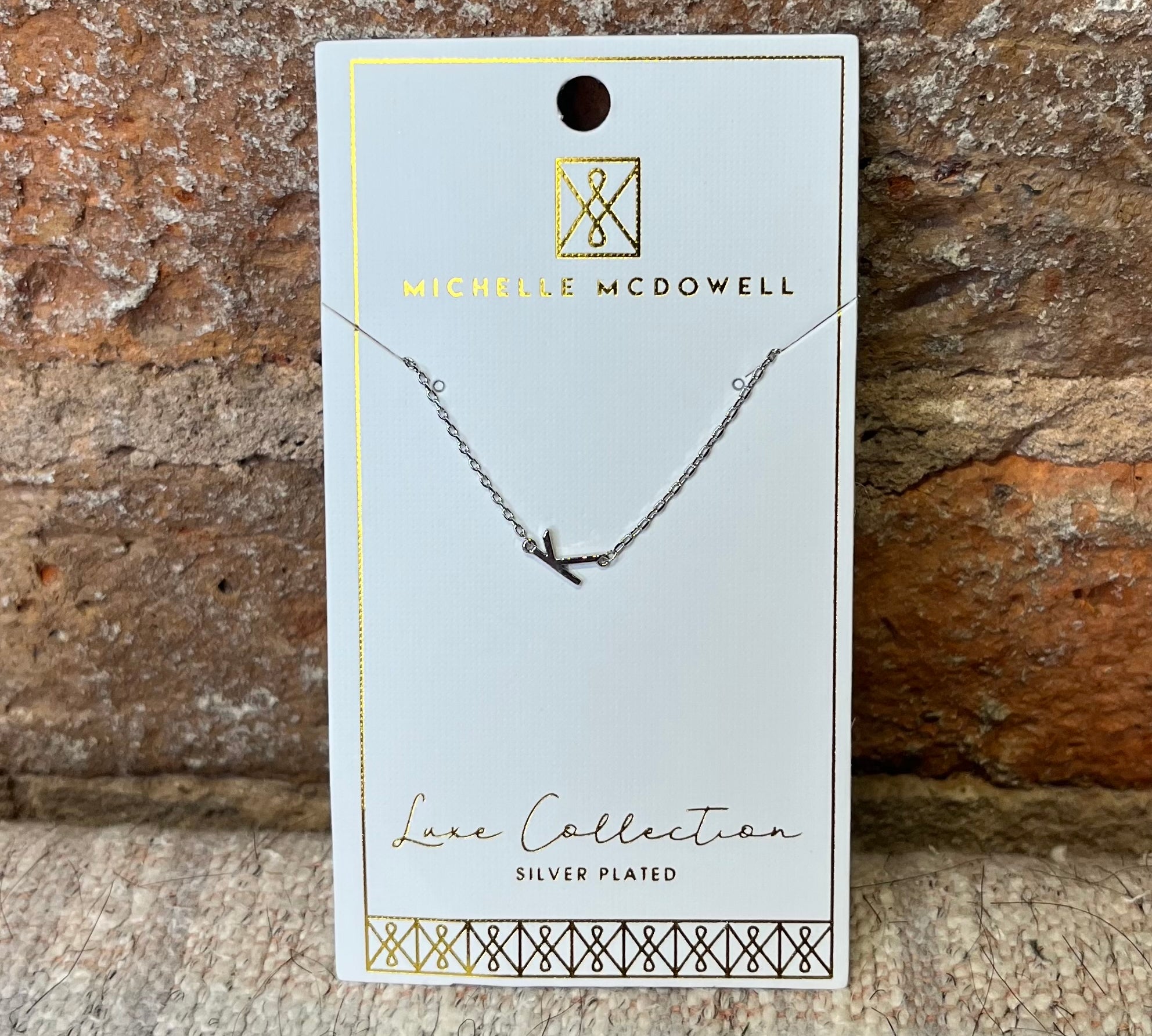 Monogram Necklace/Silver