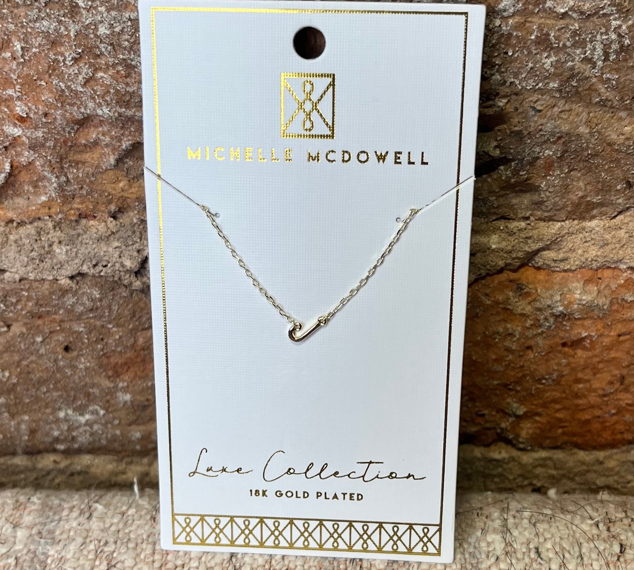 Monogram Necklace/Gold