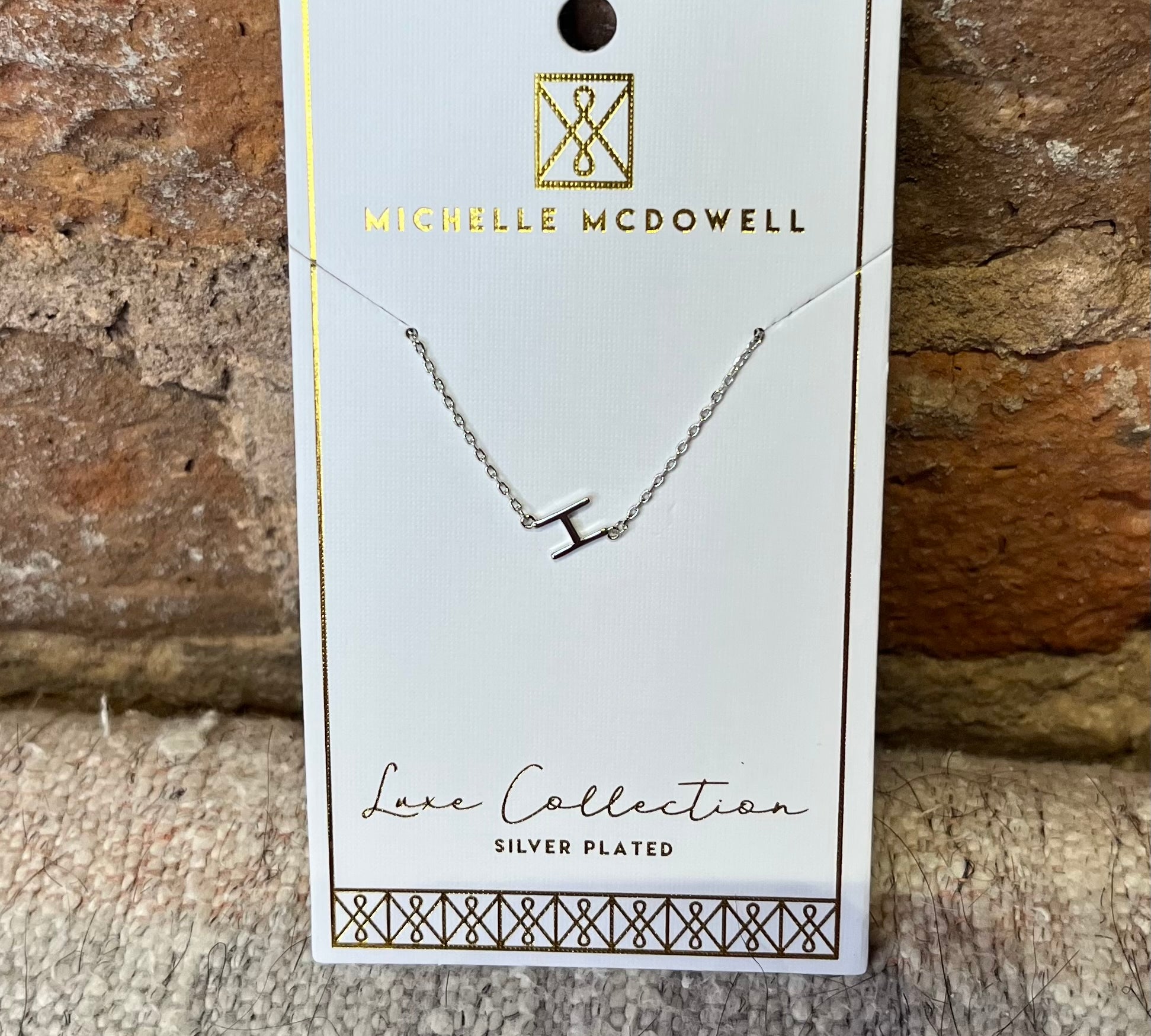 Monogram Necklace/Silver