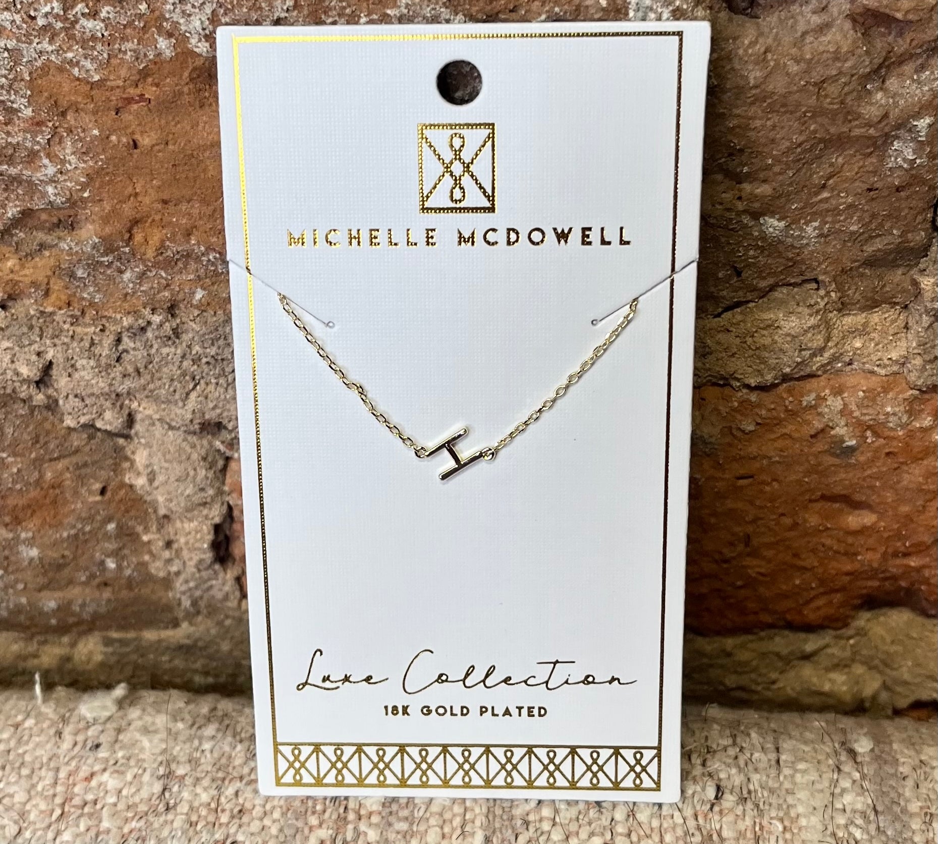 Monogram Necklace/Gold