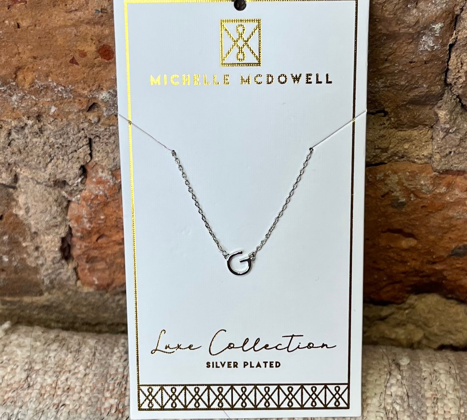 Monogram Necklace/Silver