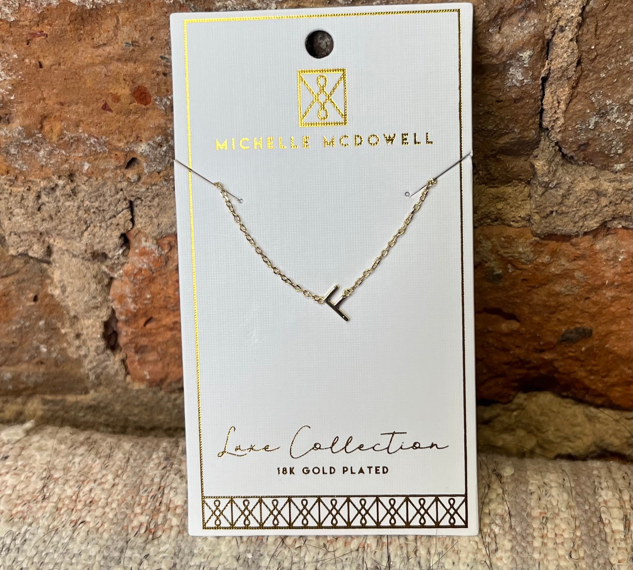 Monogram Necklace/Gold