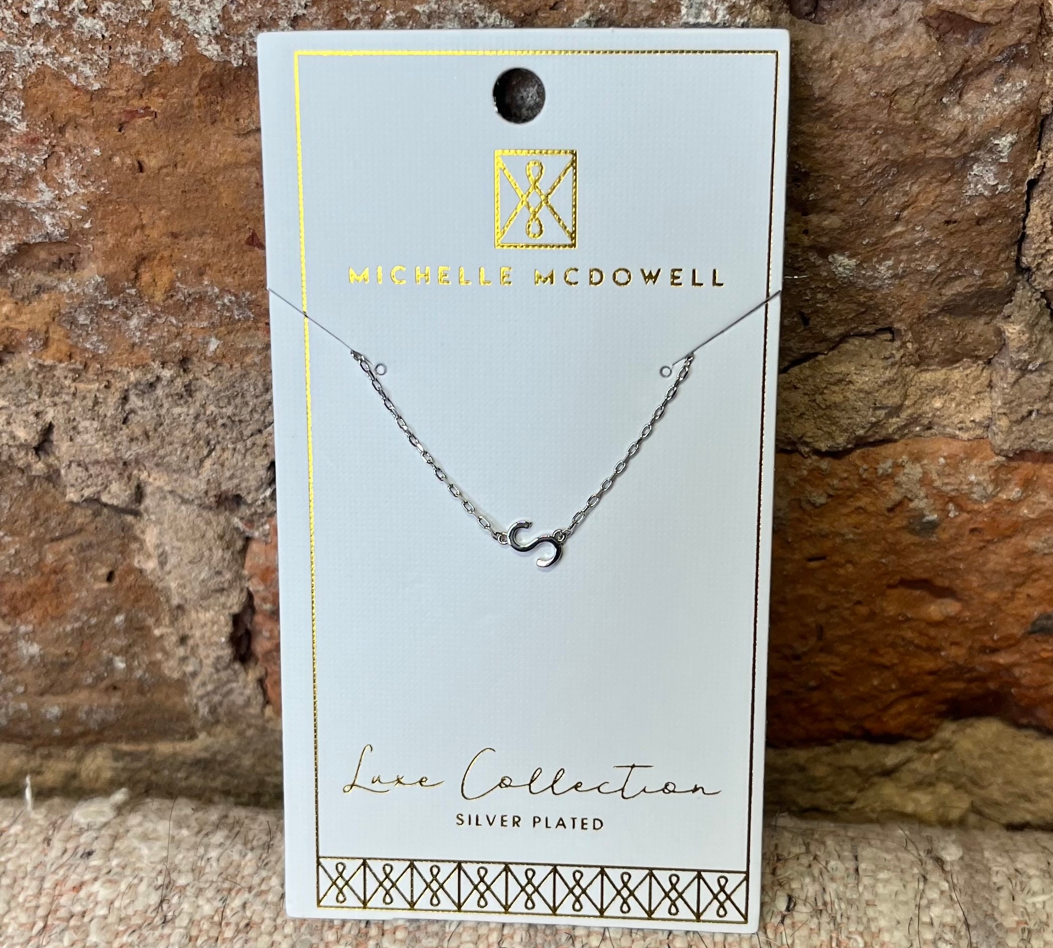 Monogram Necklace/Silver