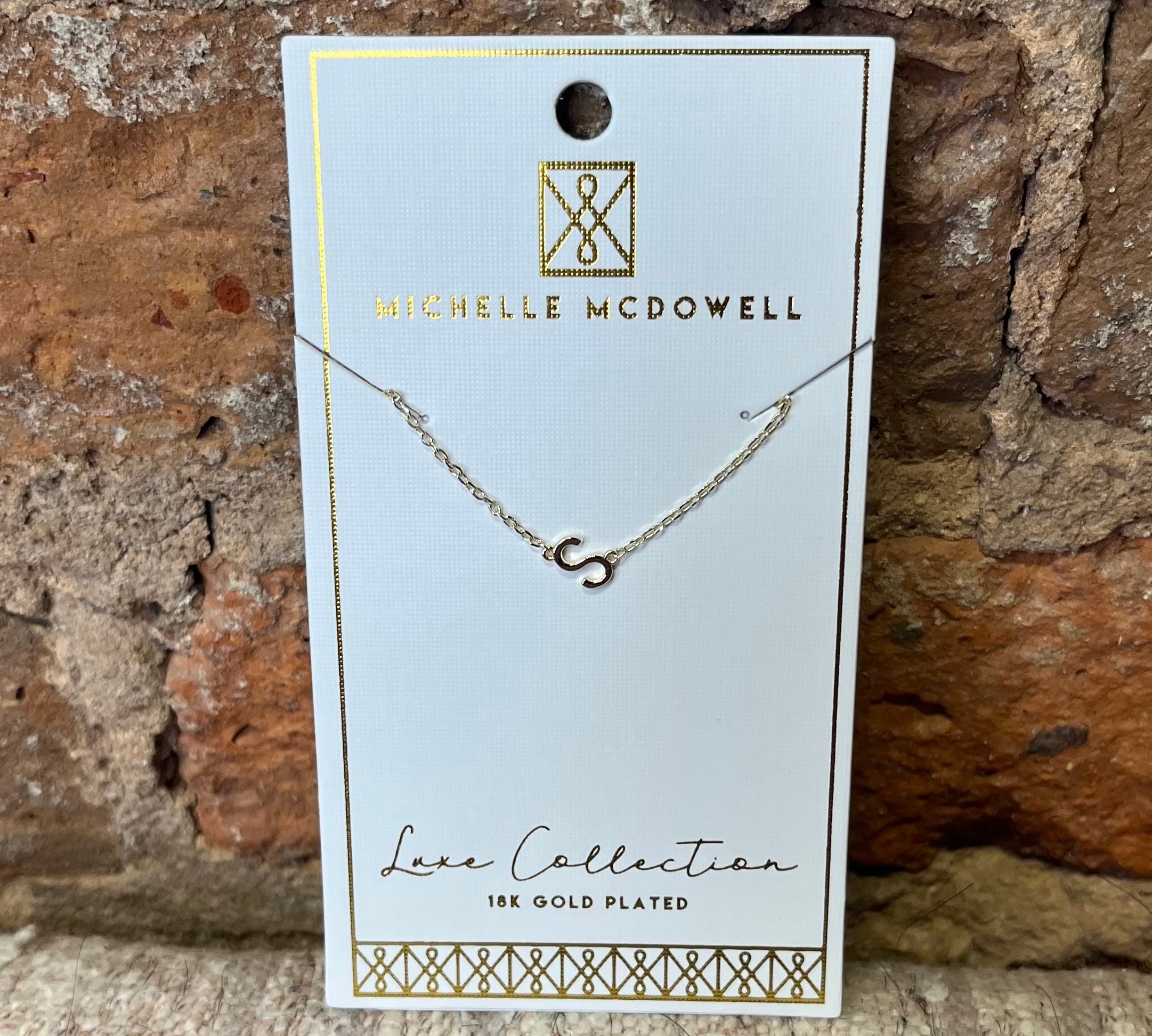 Monogram Necklace/Gold