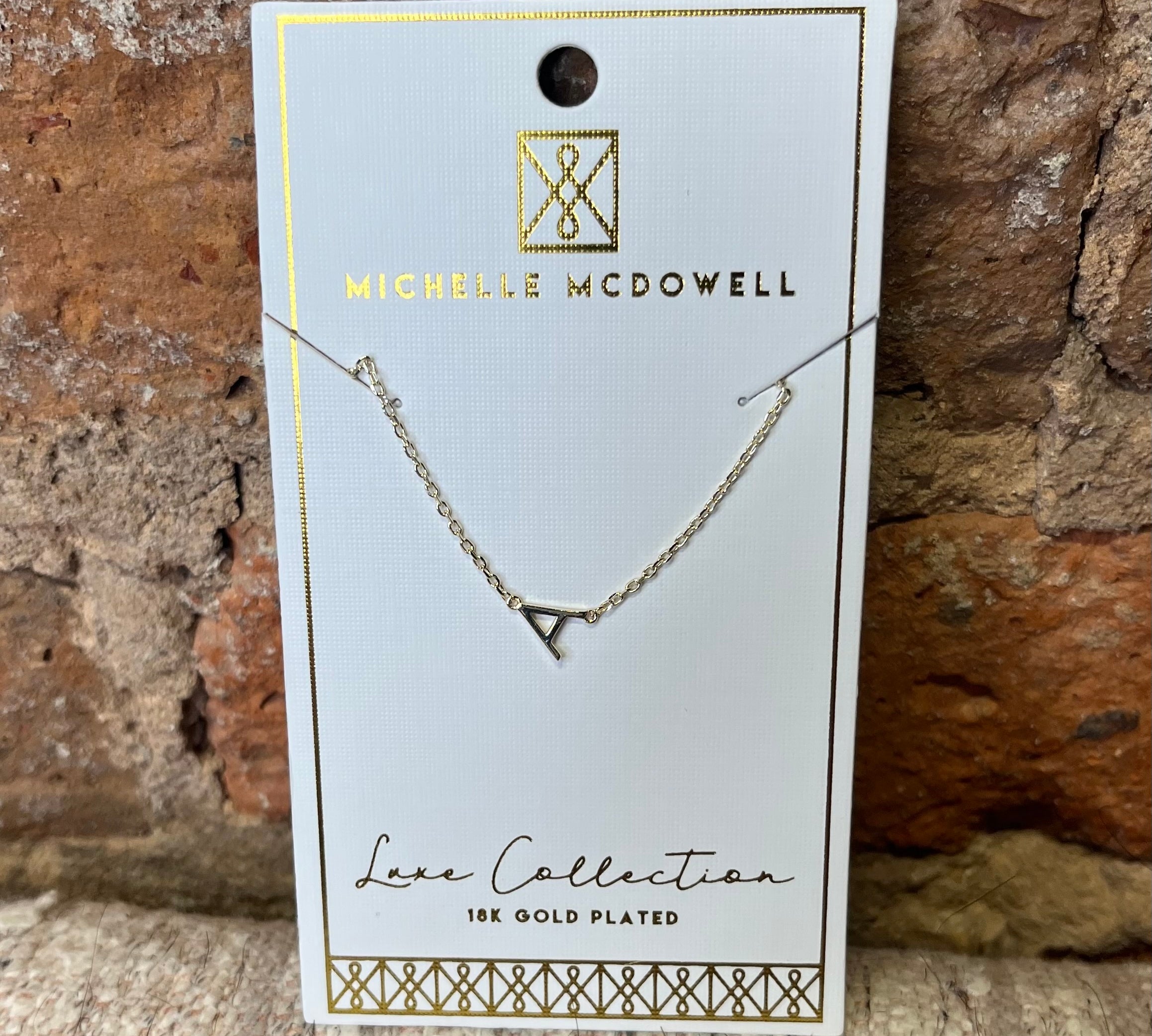 Monogram Necklace/Gold