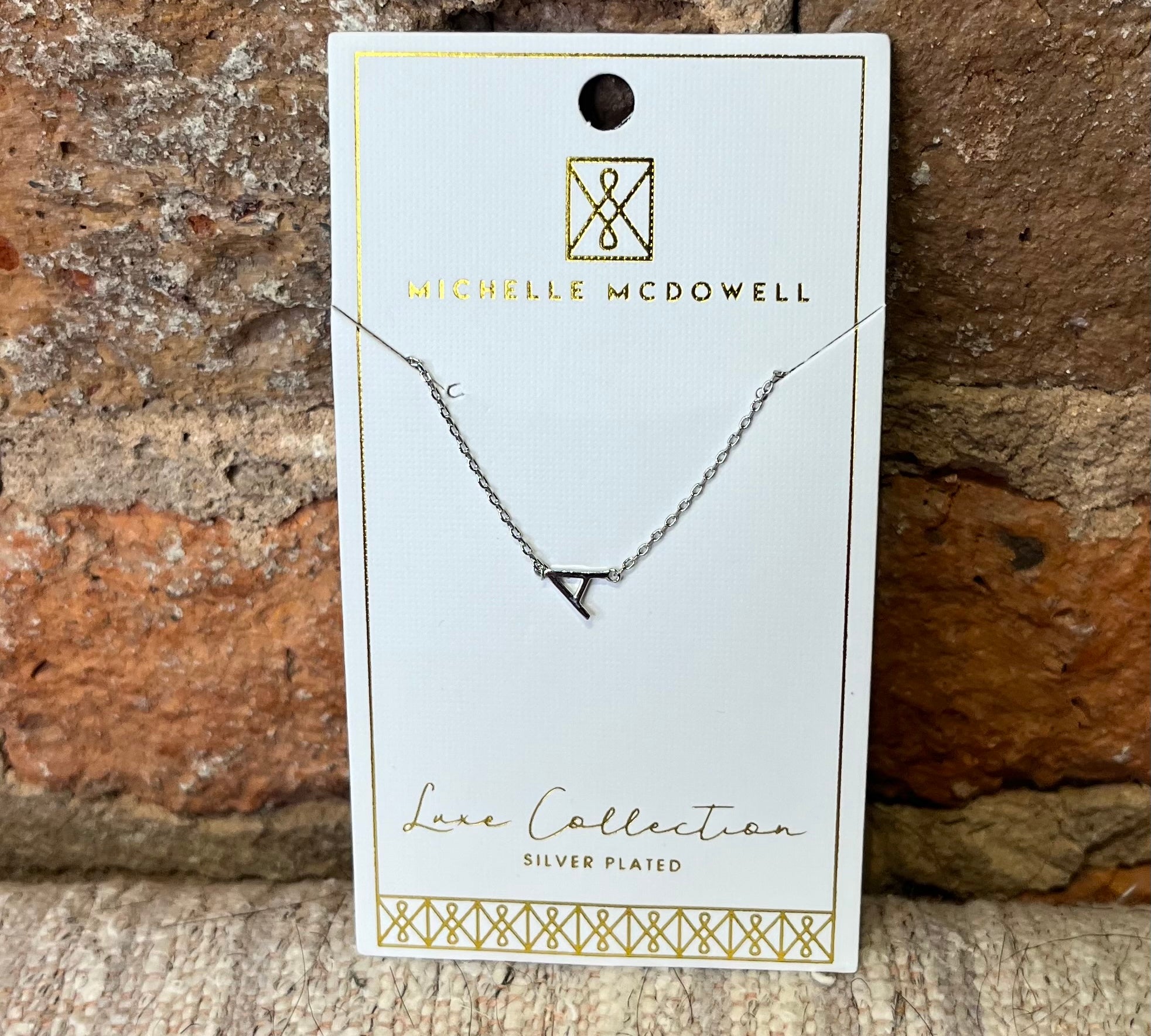 Monogram Necklace/Silver