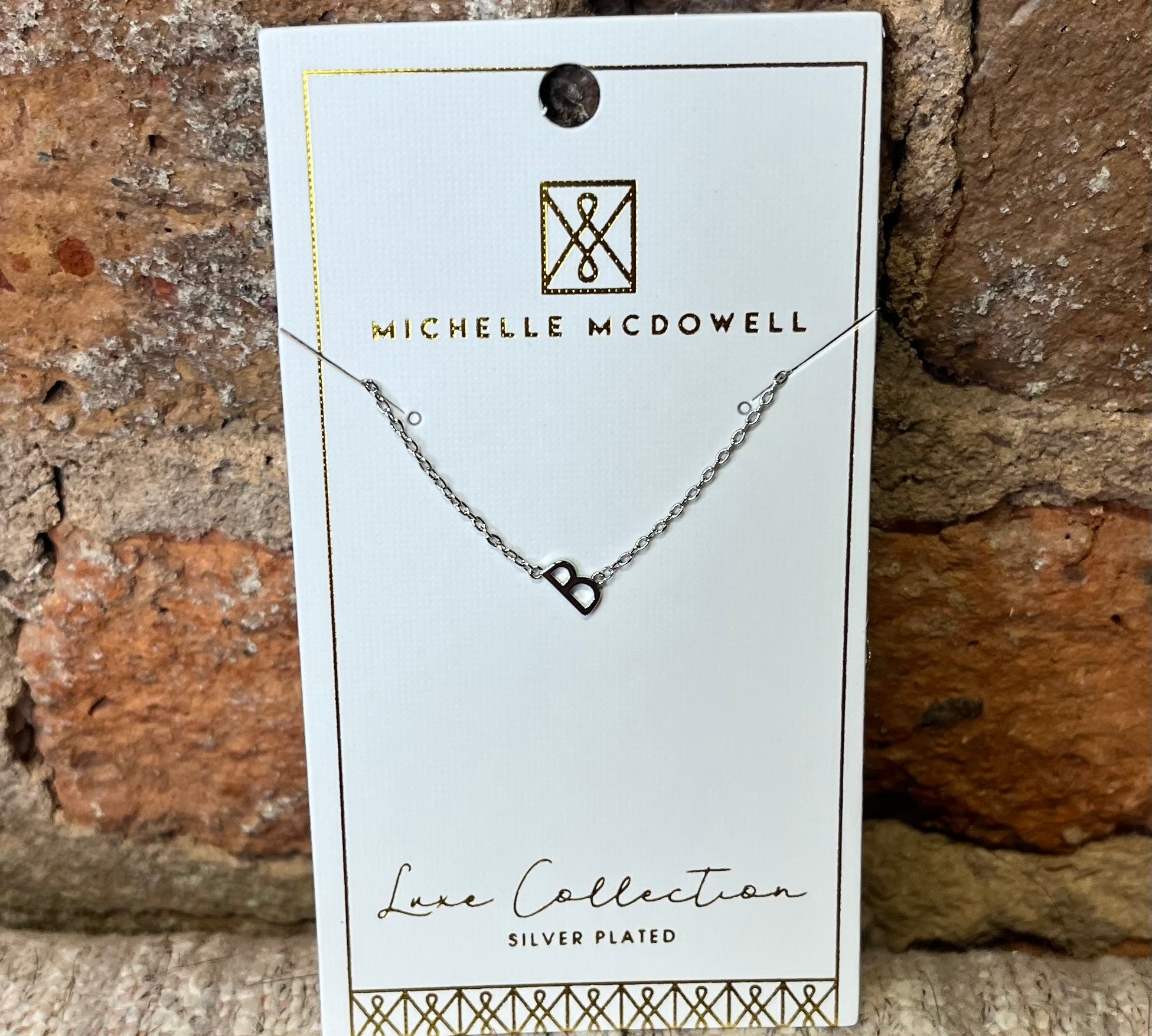 Monogram Necklace/Silver