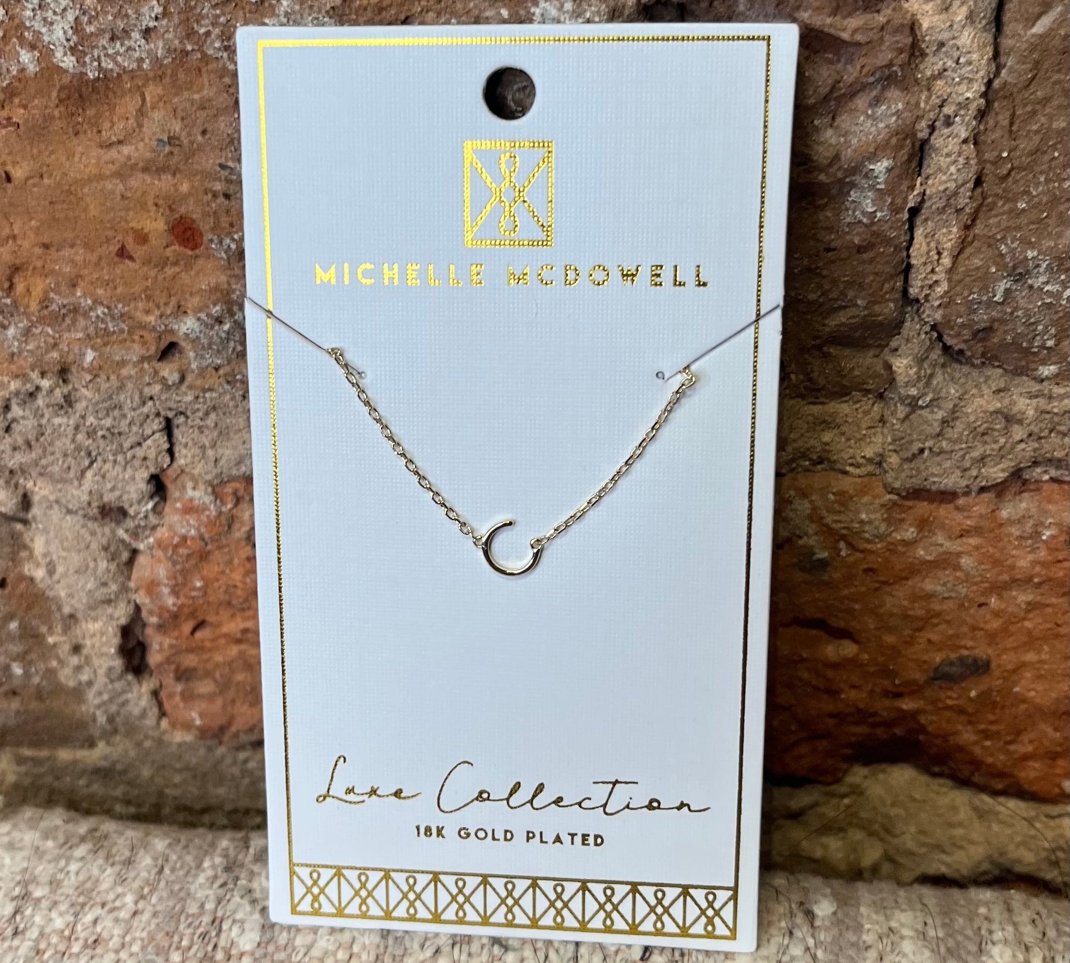 Monogram Necklace/Gold