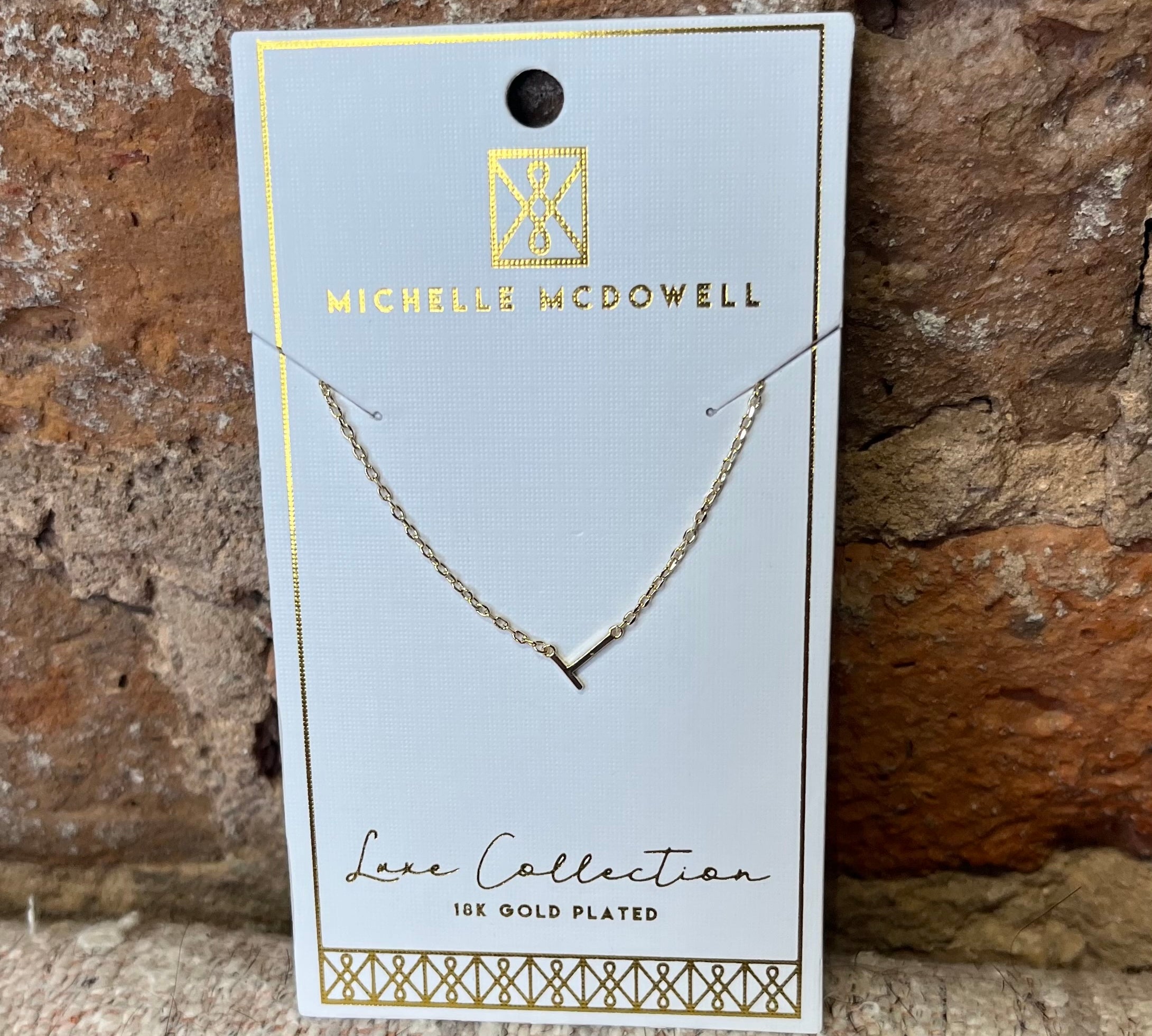 Monogram Necklace/Gold