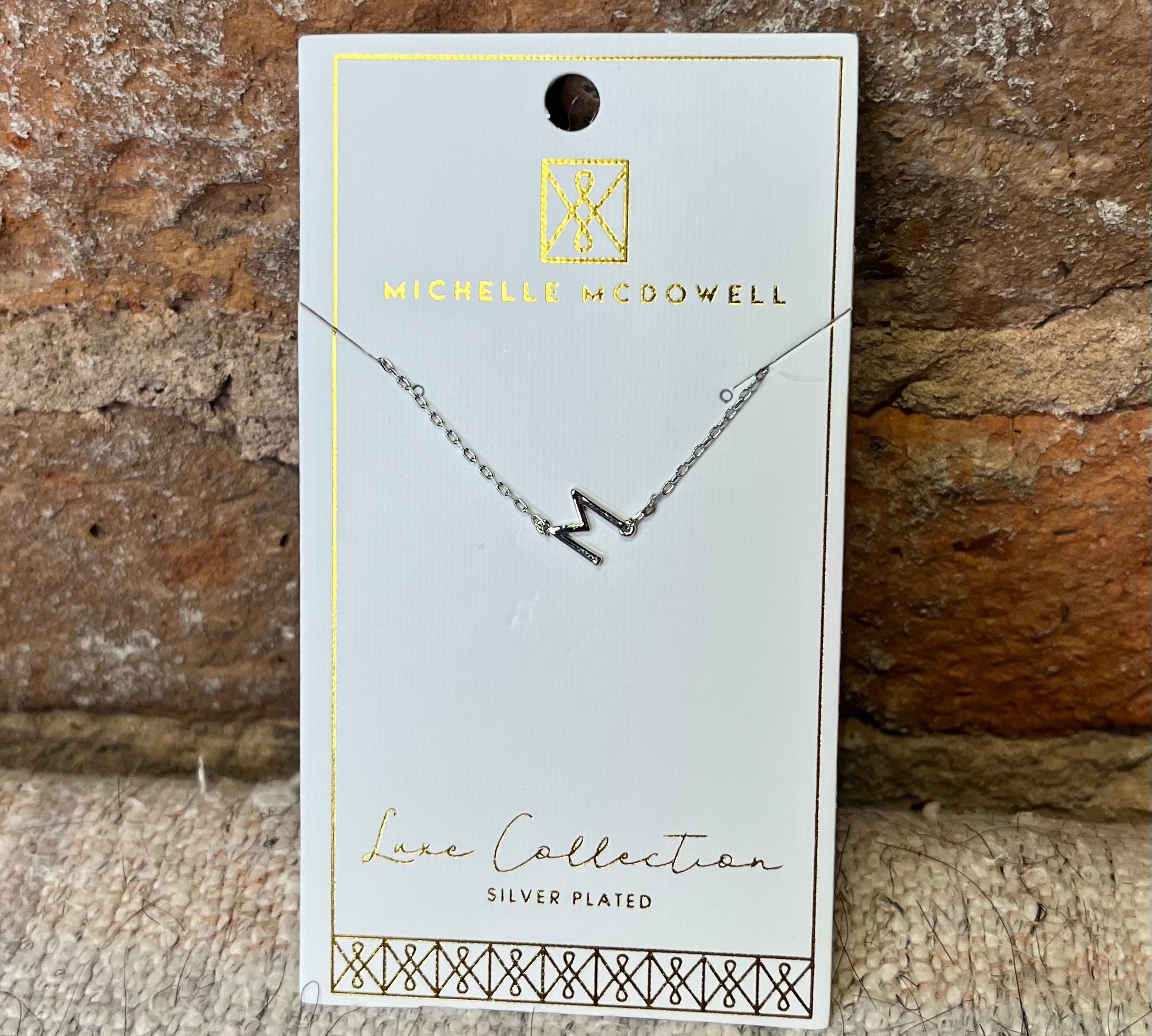 Monogram Necklace/Silver