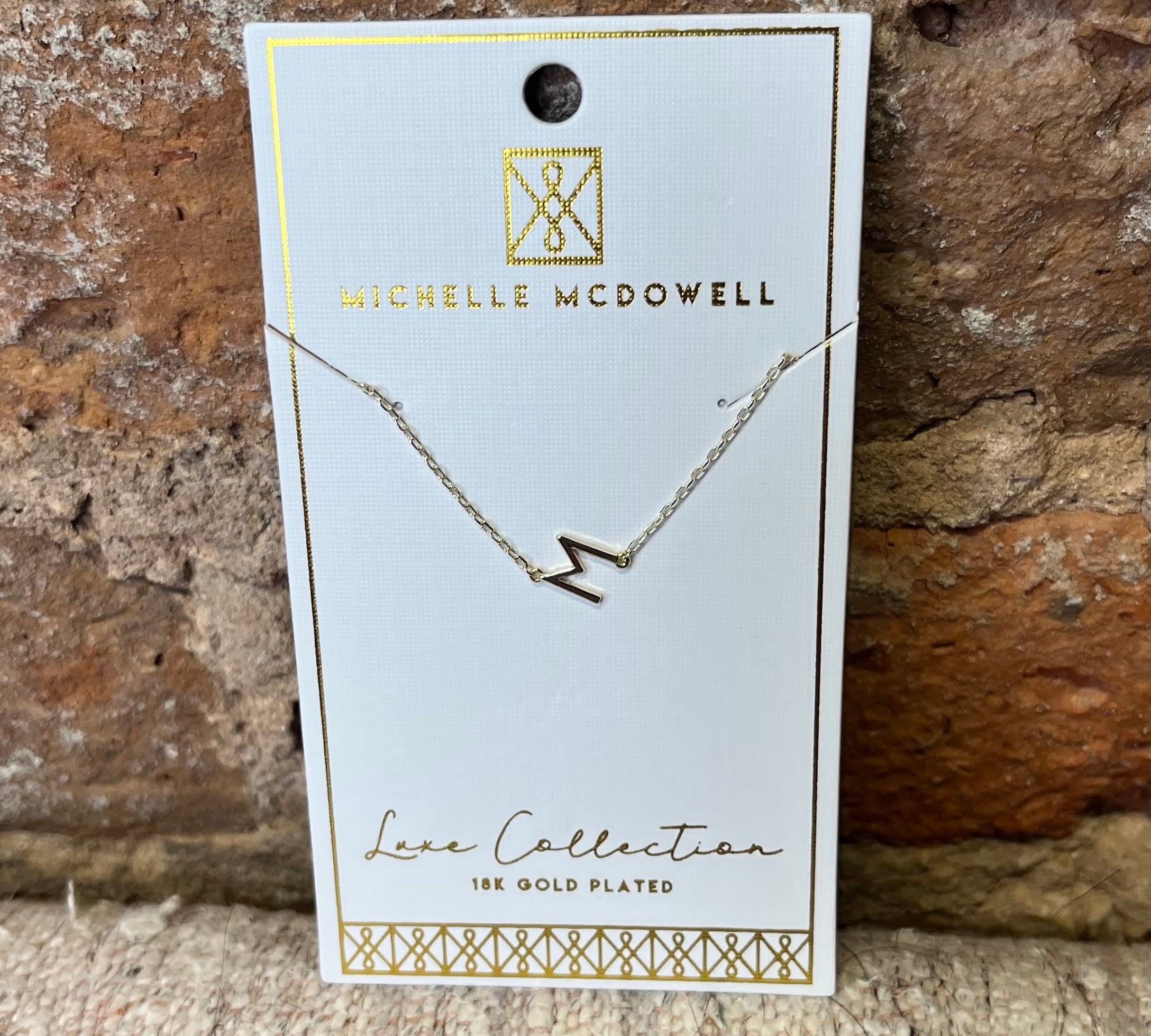 Monogram Necklace/Gold