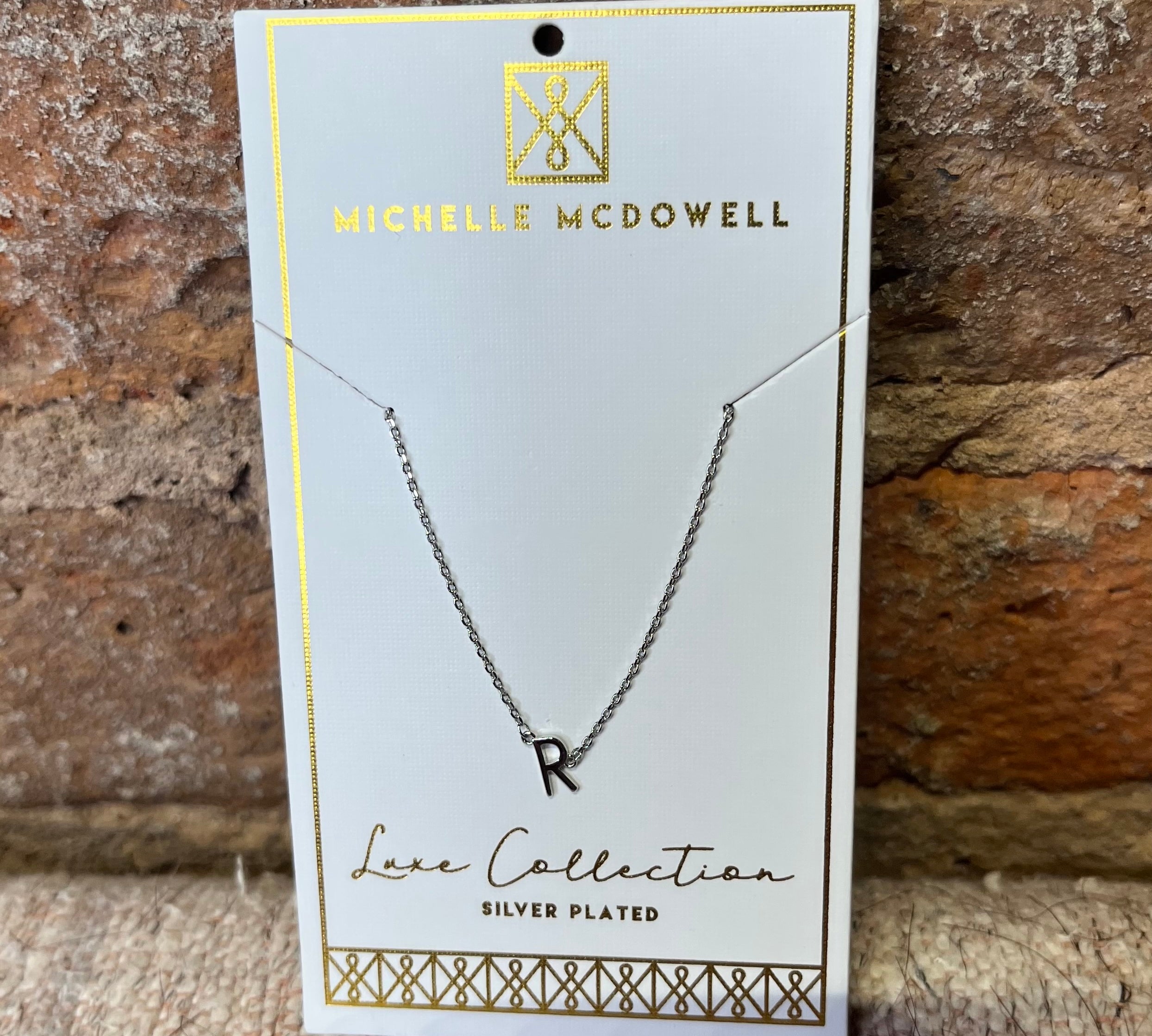 Monogram Necklace/Silver