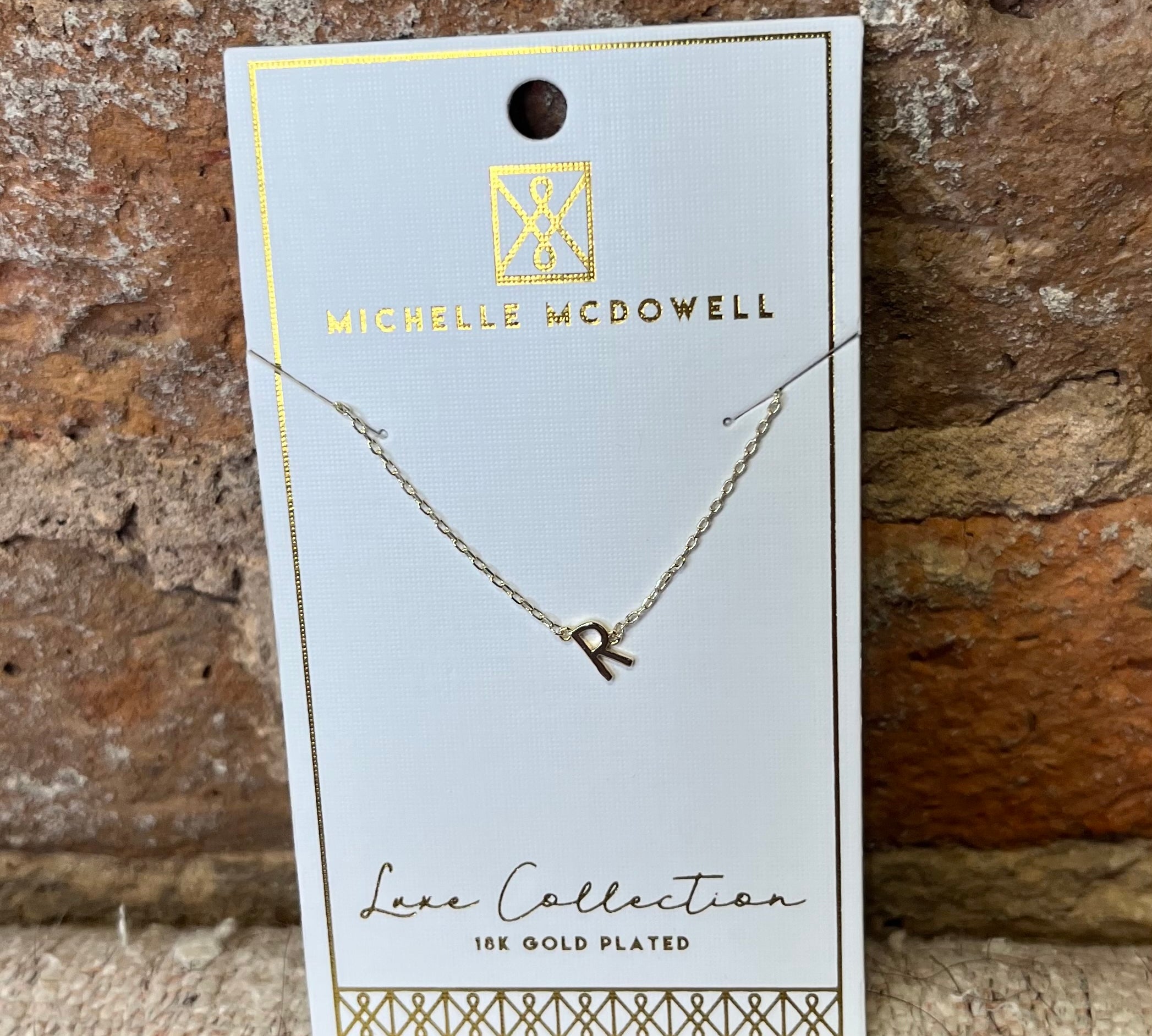 Monogram Necklace/Gold