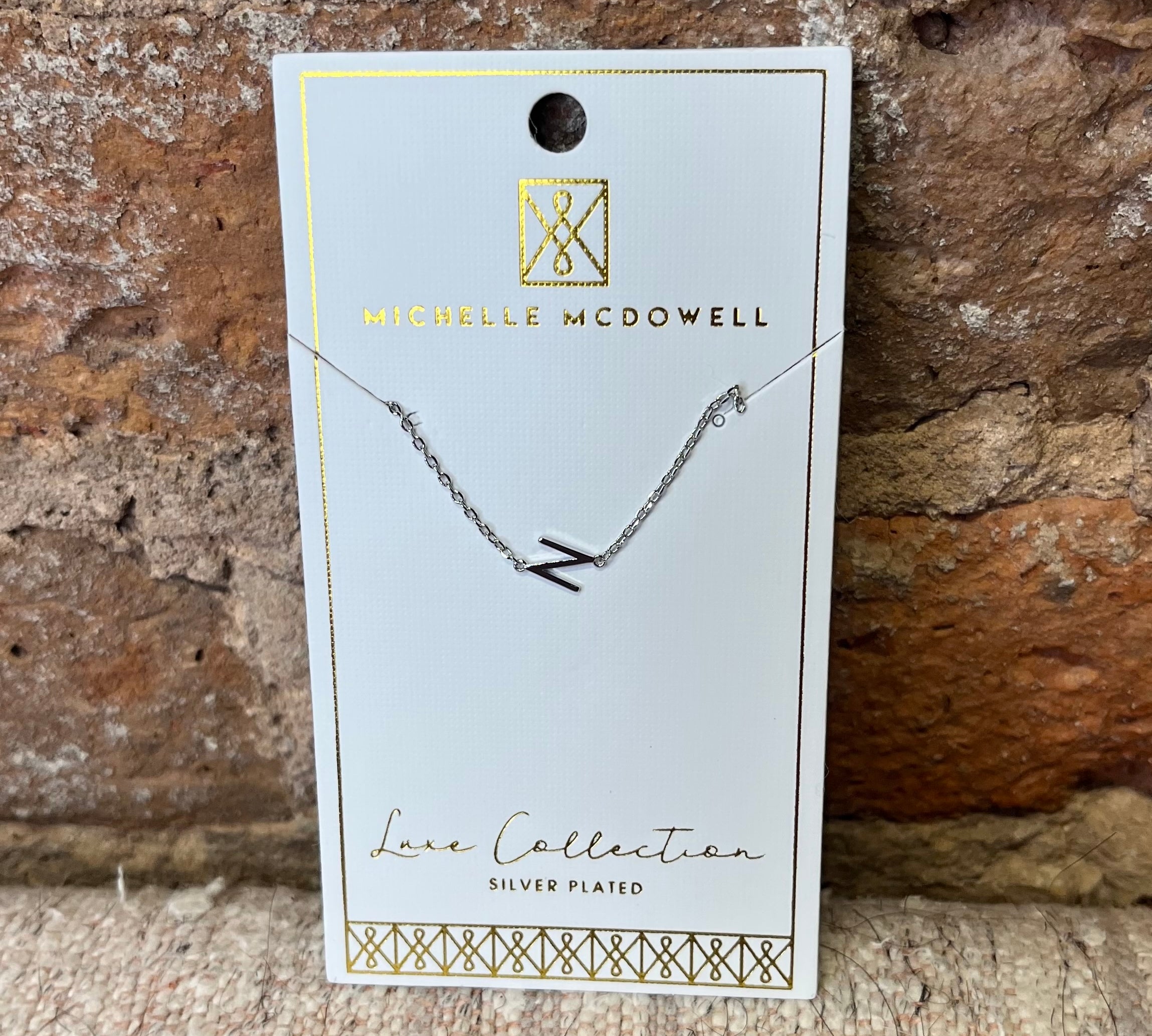 Monogram Necklace/Silver