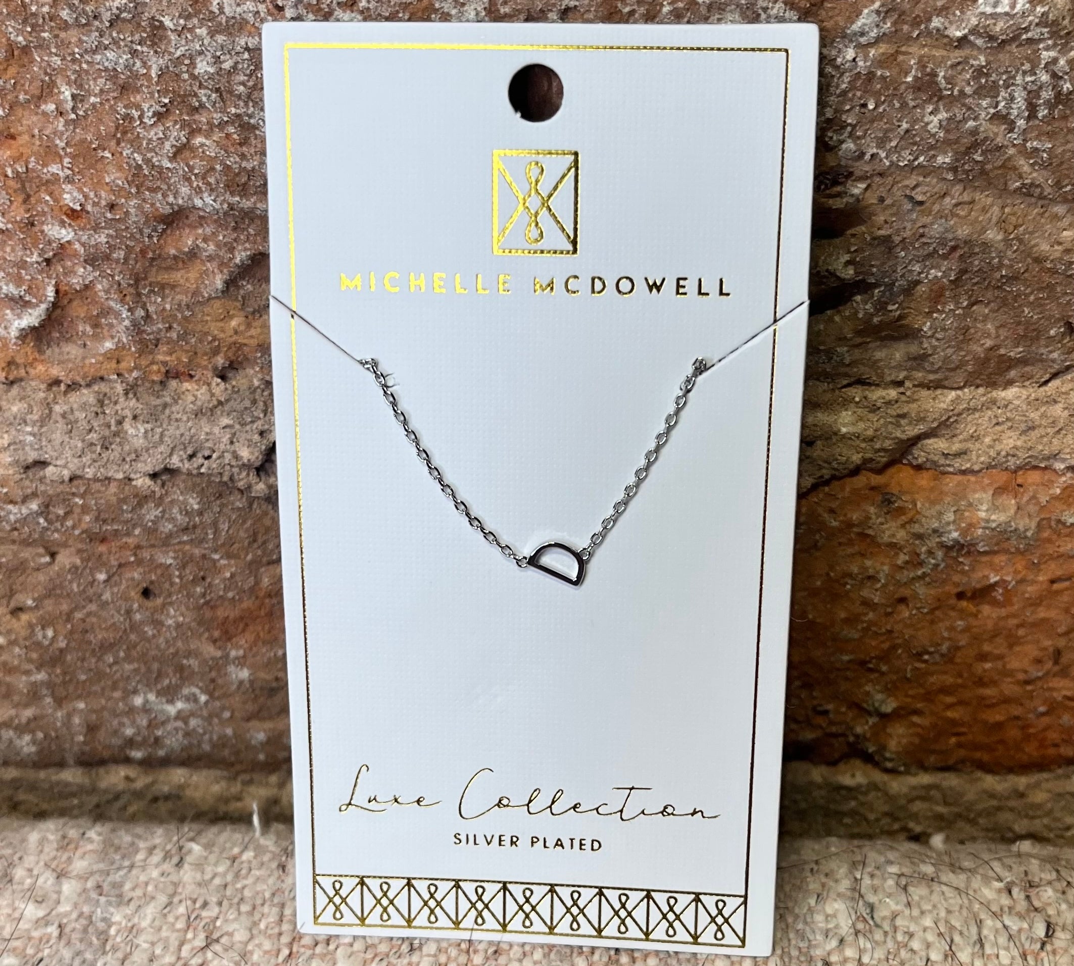 Monogram Necklace/Silver