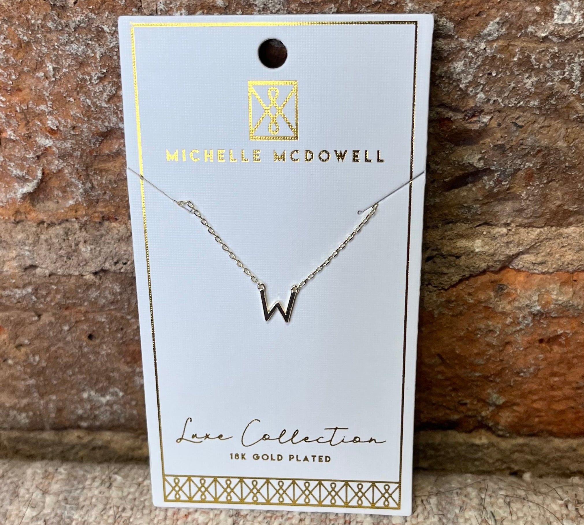 Monogram Necklace/Gold