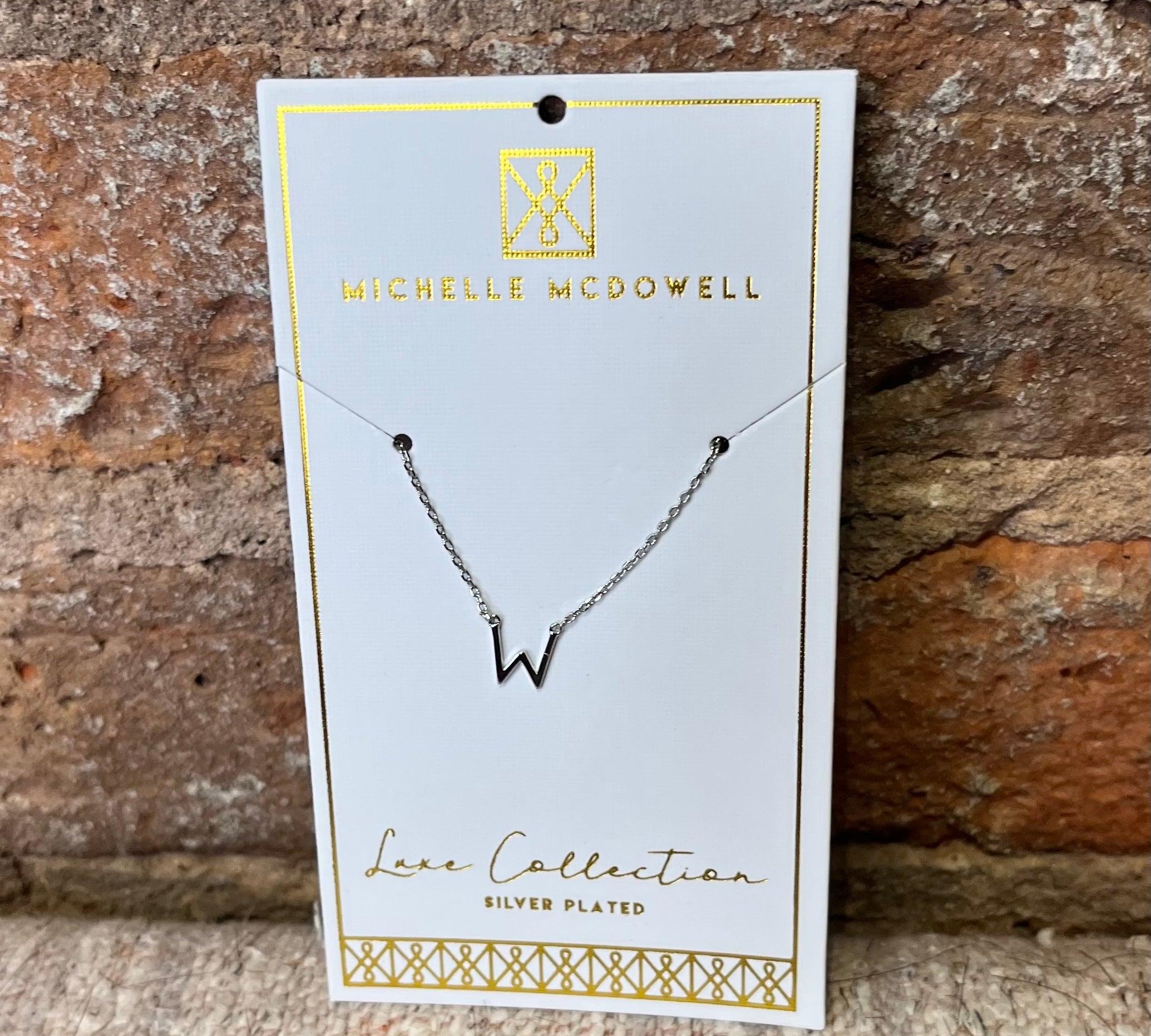 Monogram Necklace/Silver