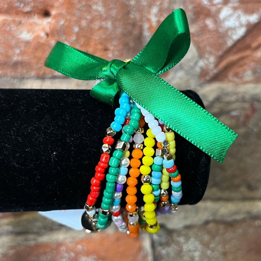 Kids Beaded/Gold Bracelet