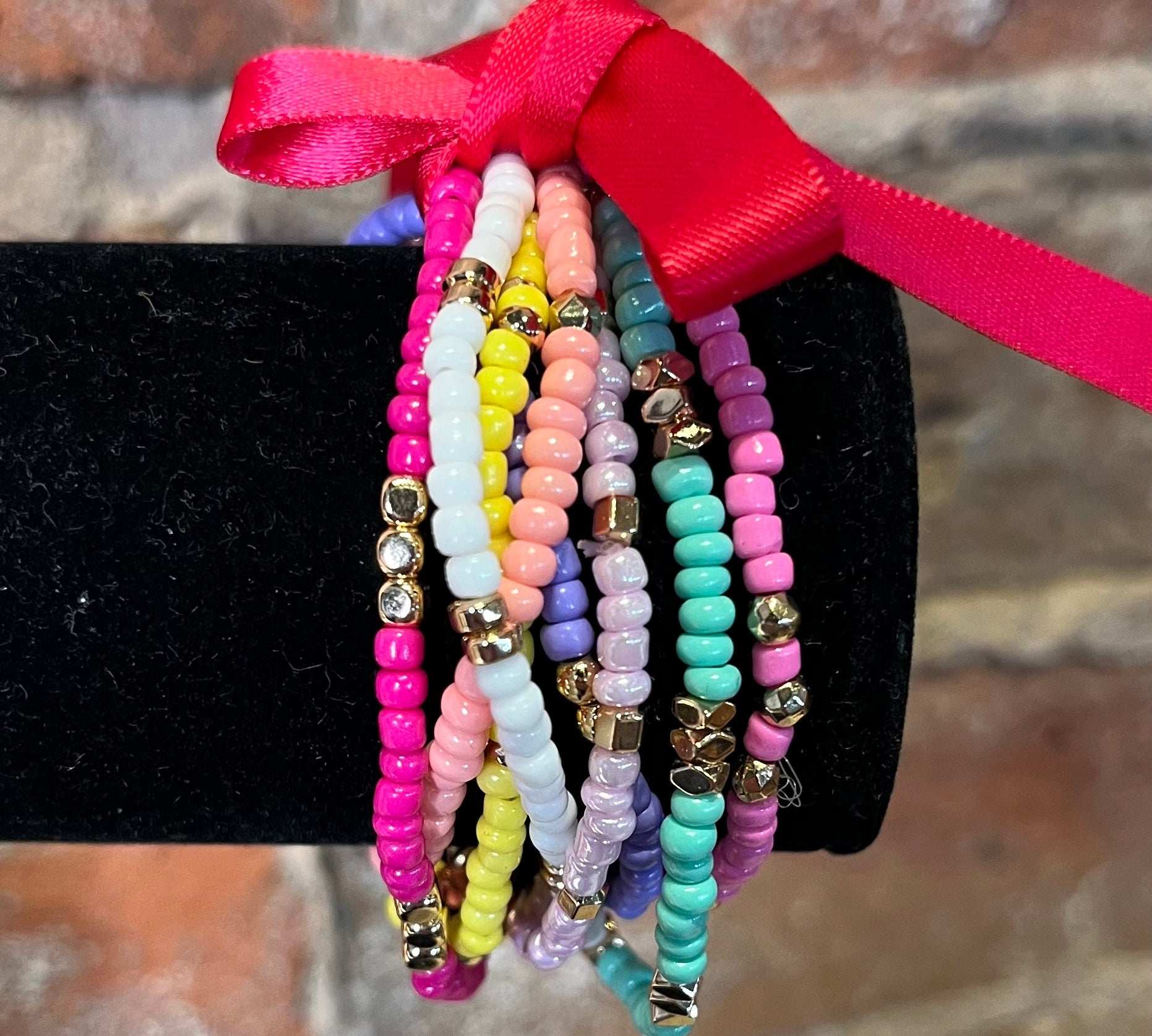 Kids Beaded/Gold Bracelet