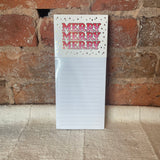 Holiday Magnetic Notepad