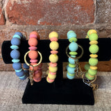 Silicone Beaded Key Ring