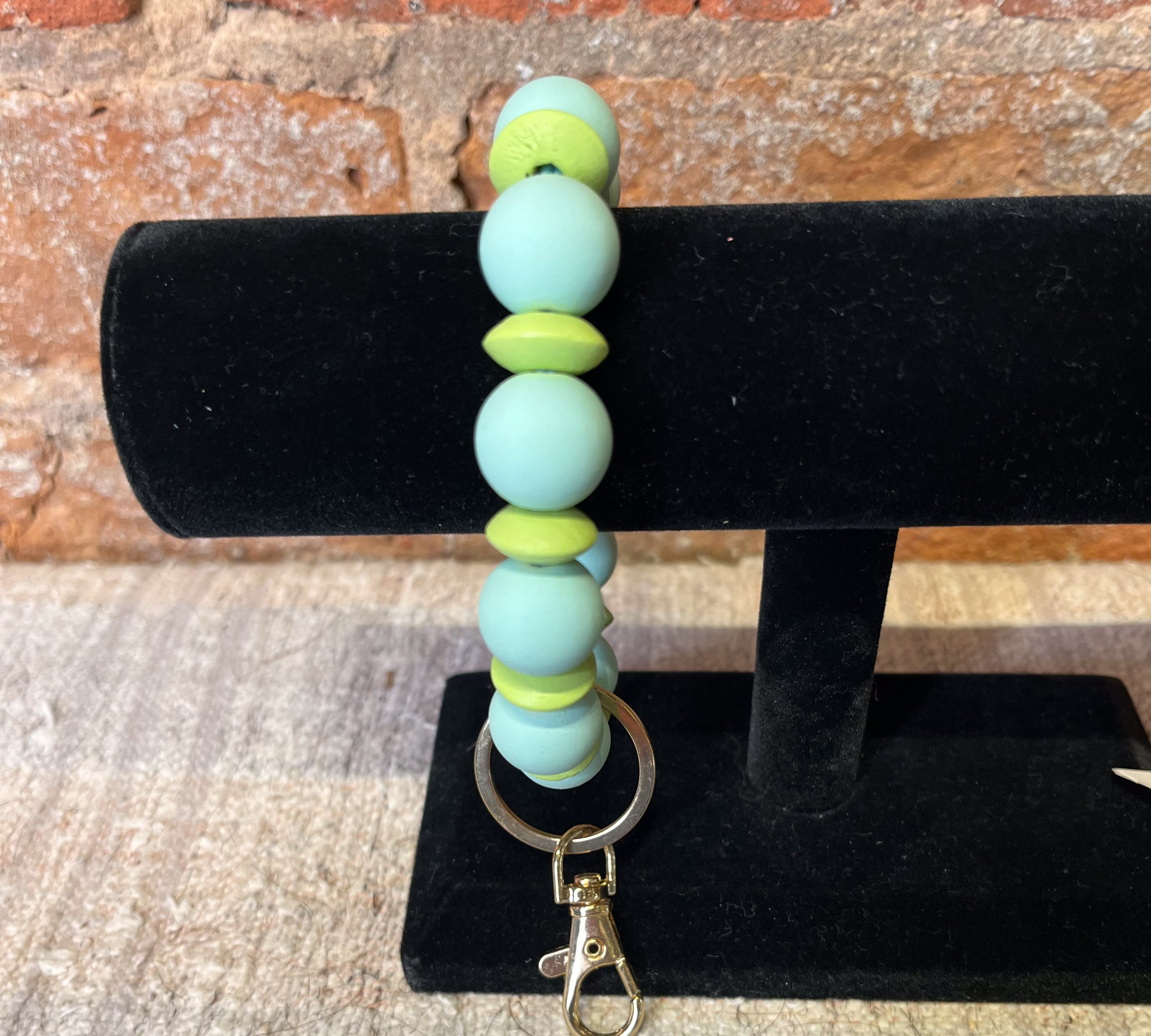 Silicone Beaded Key Ring