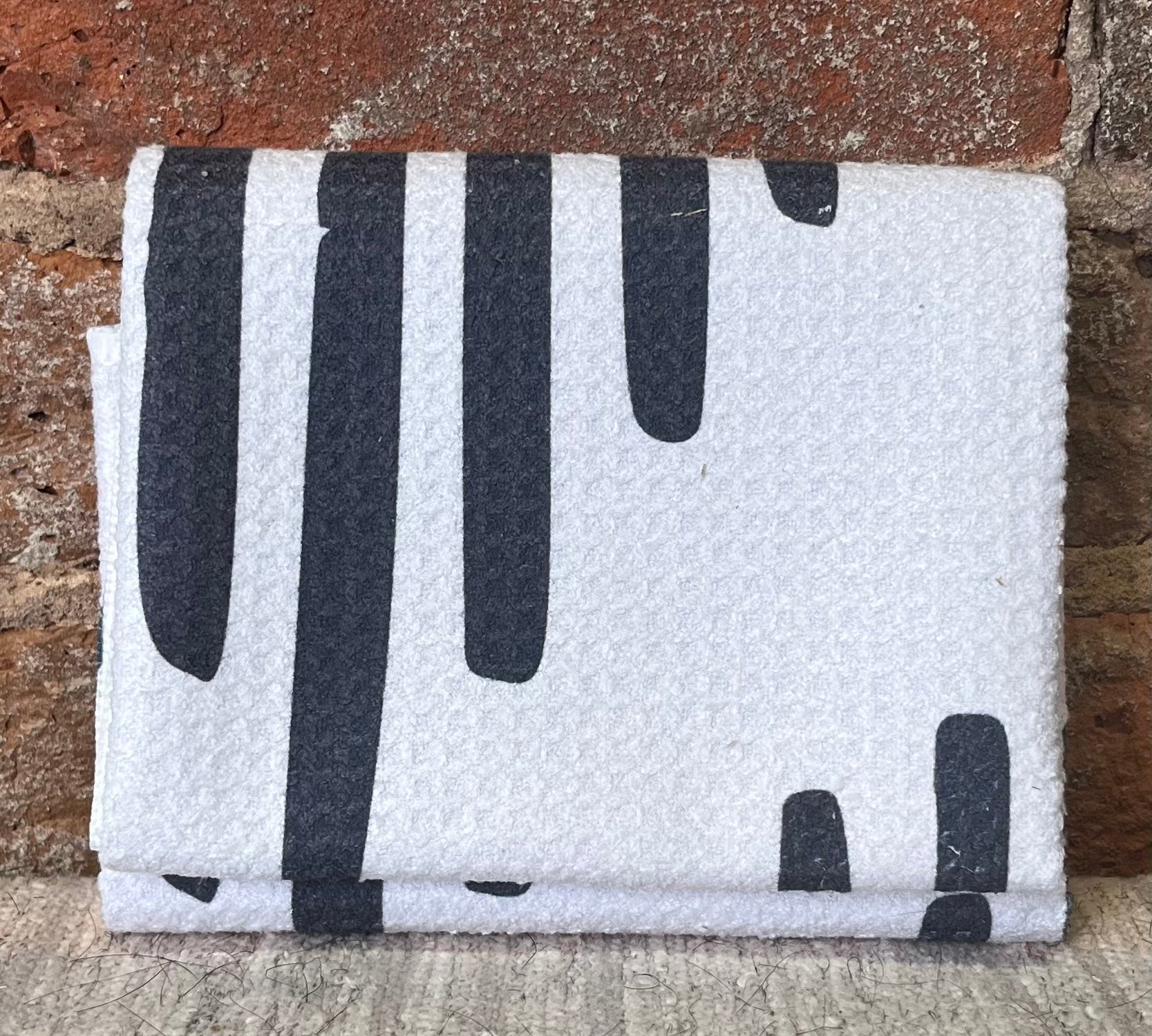 Geometry Neutral Tea Towel 18"x30"