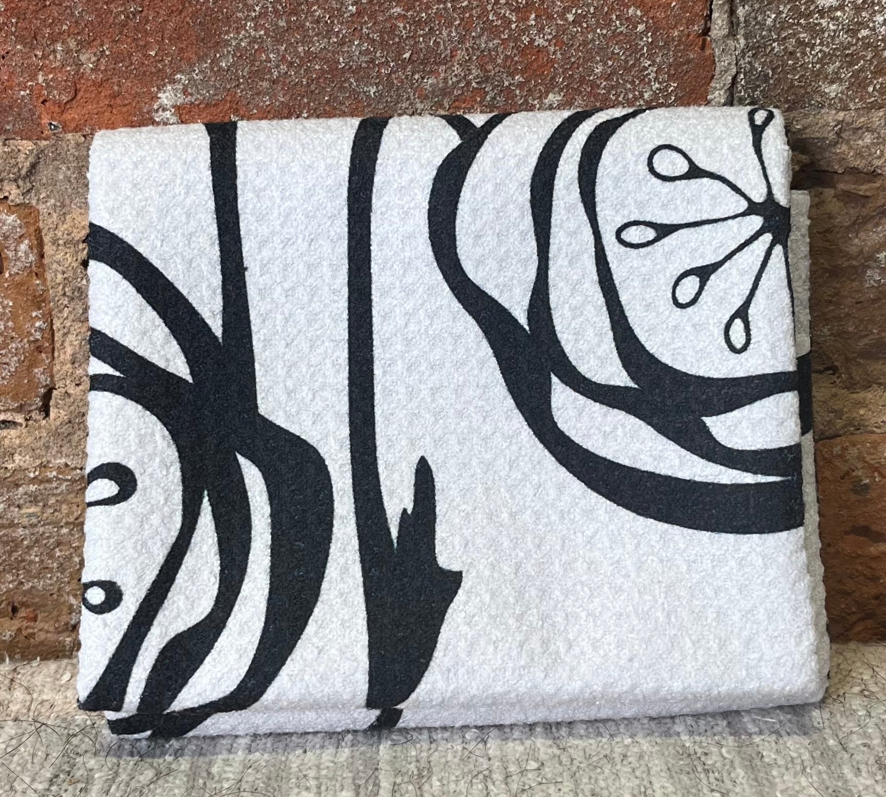 Geometry Neutral Tea Towel 18"x30"