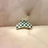 Check Print Hair Clip