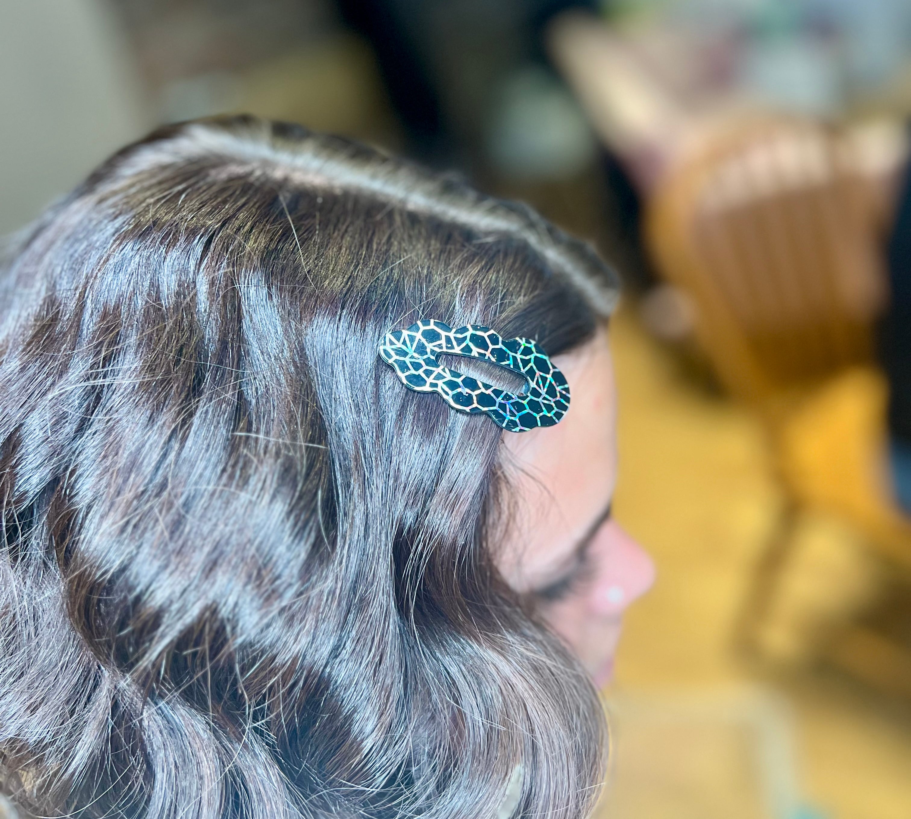 Black/Silver Hair Clip