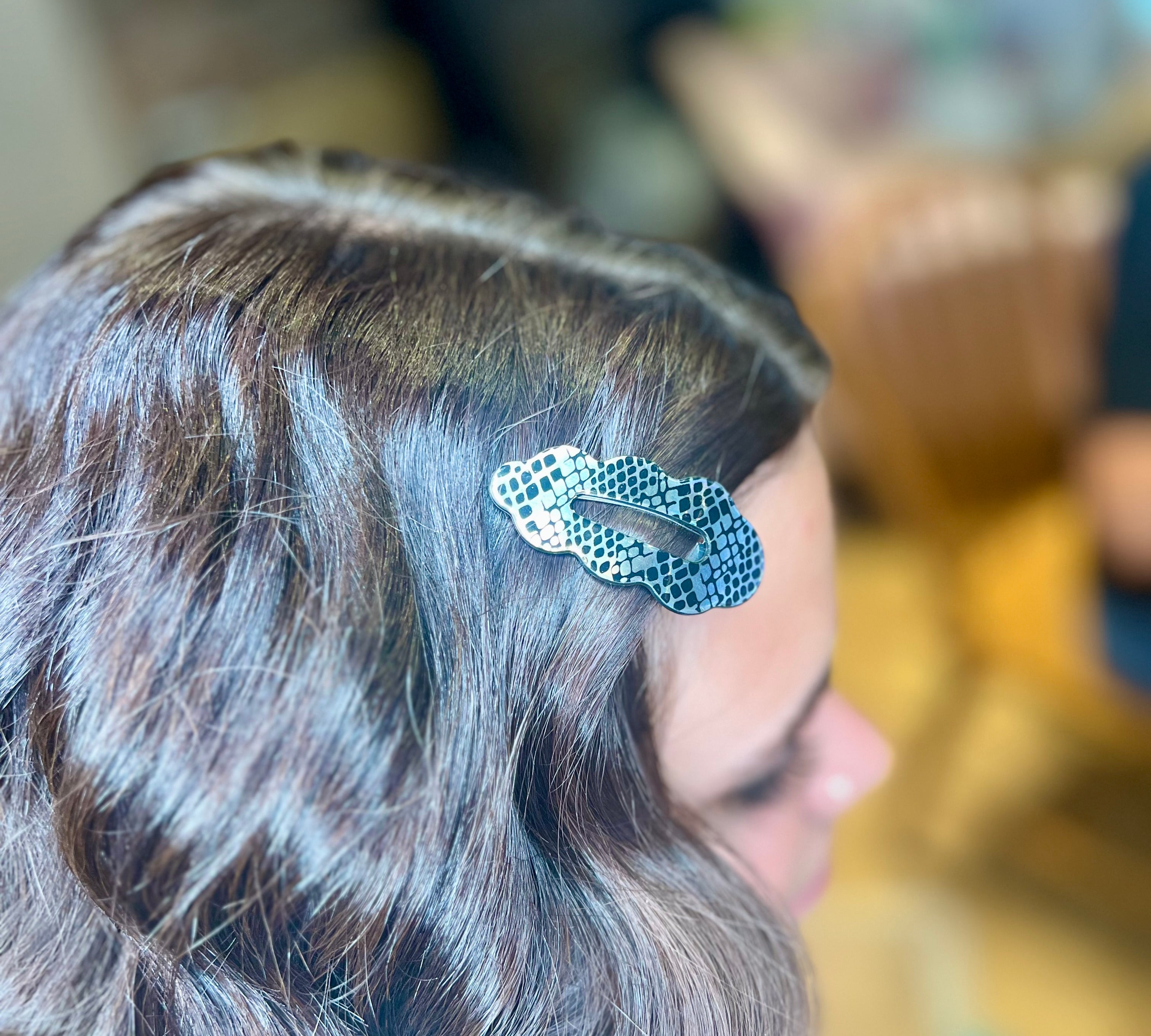 Black/Silver Hair Clip