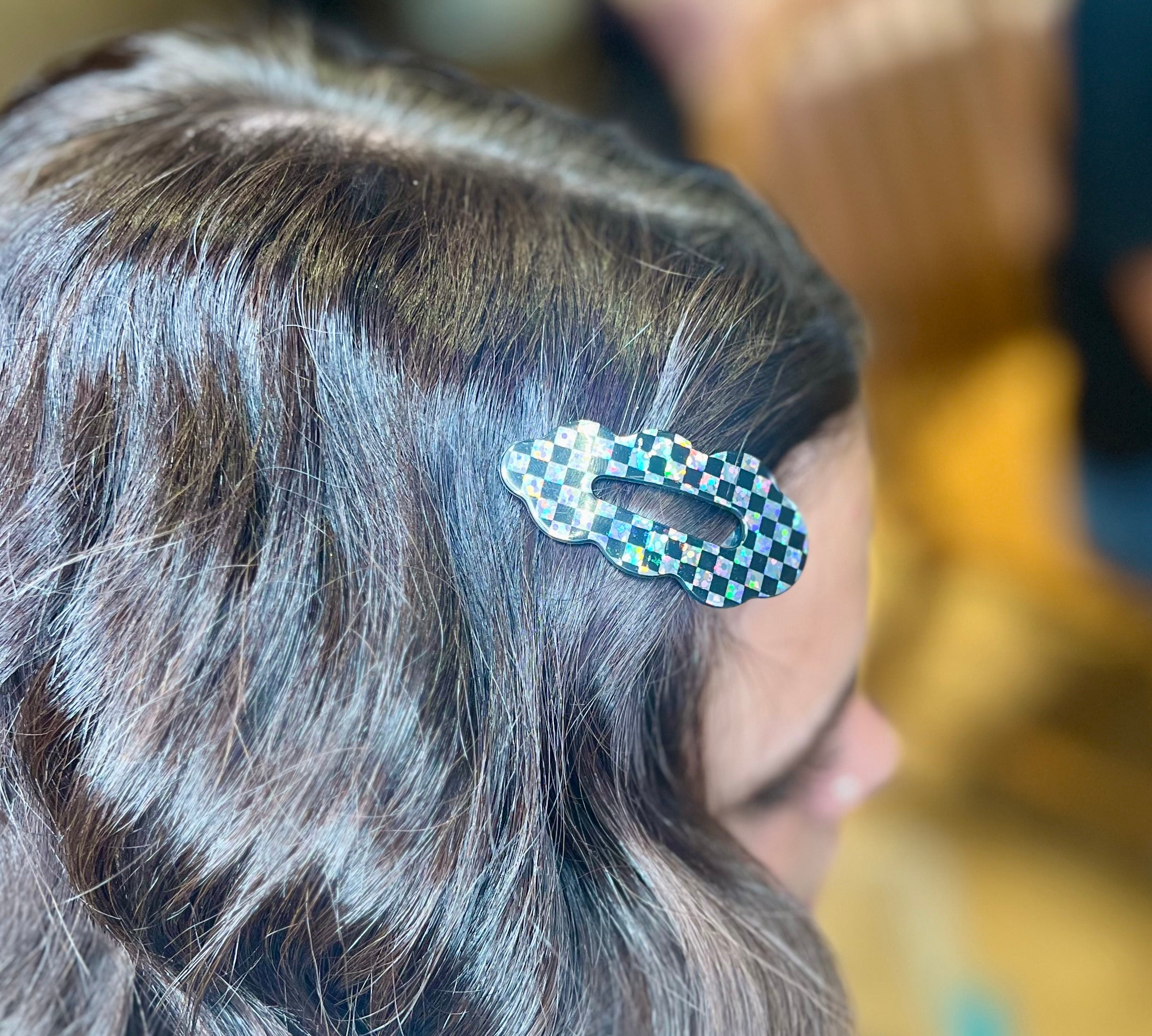 Black/Silver Hair Clip