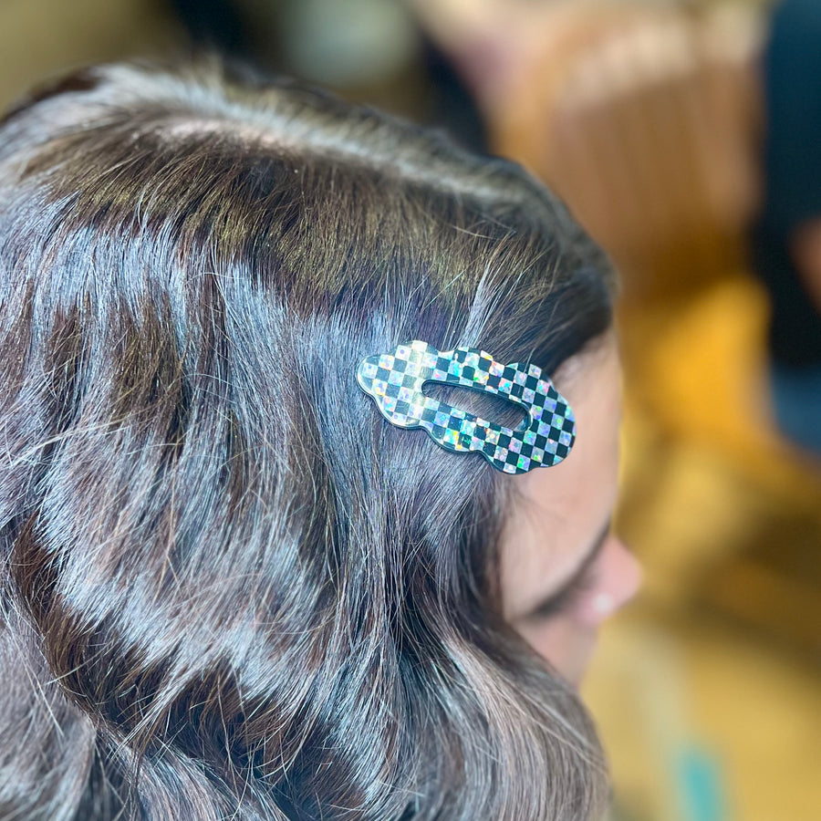 Black/Silver Hair Clip