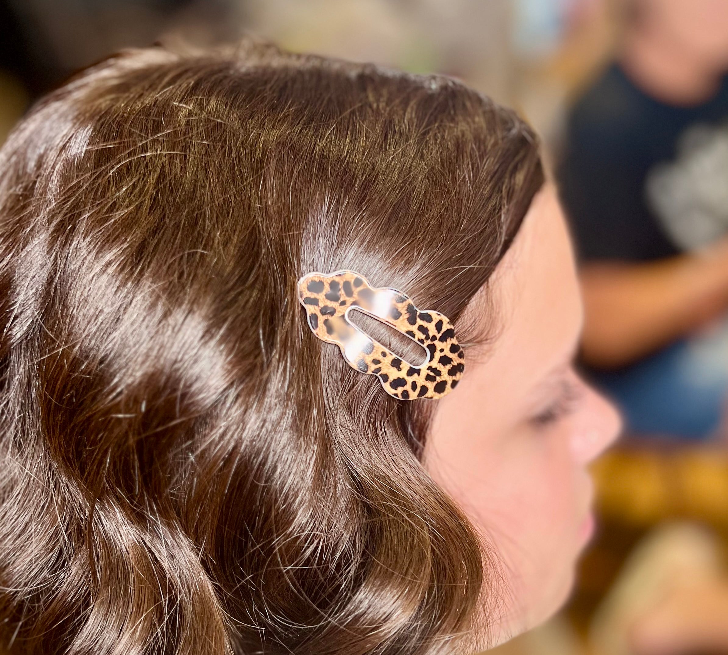 Leopard Print Hair Clips