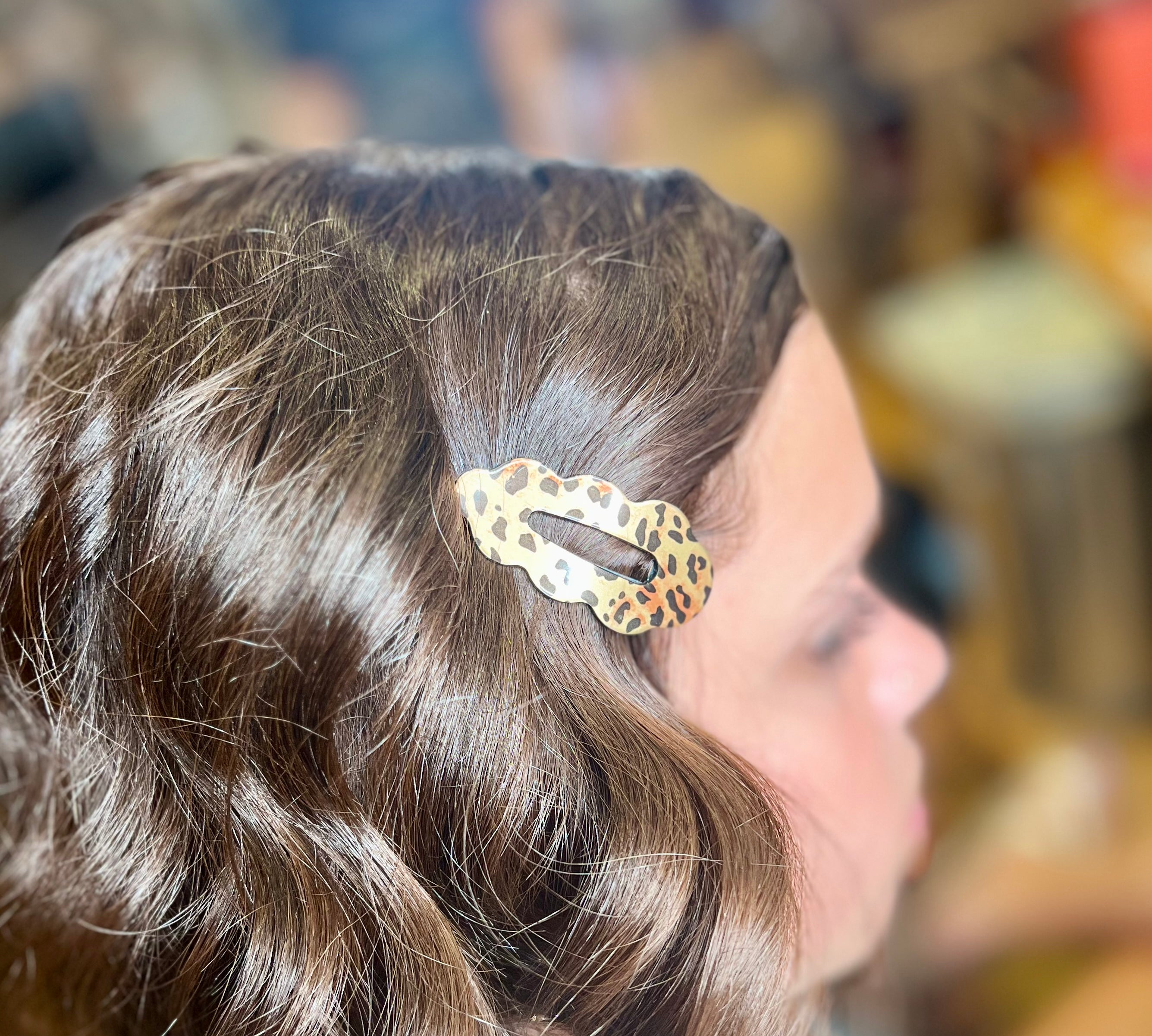 Leopard Print Hair Clips