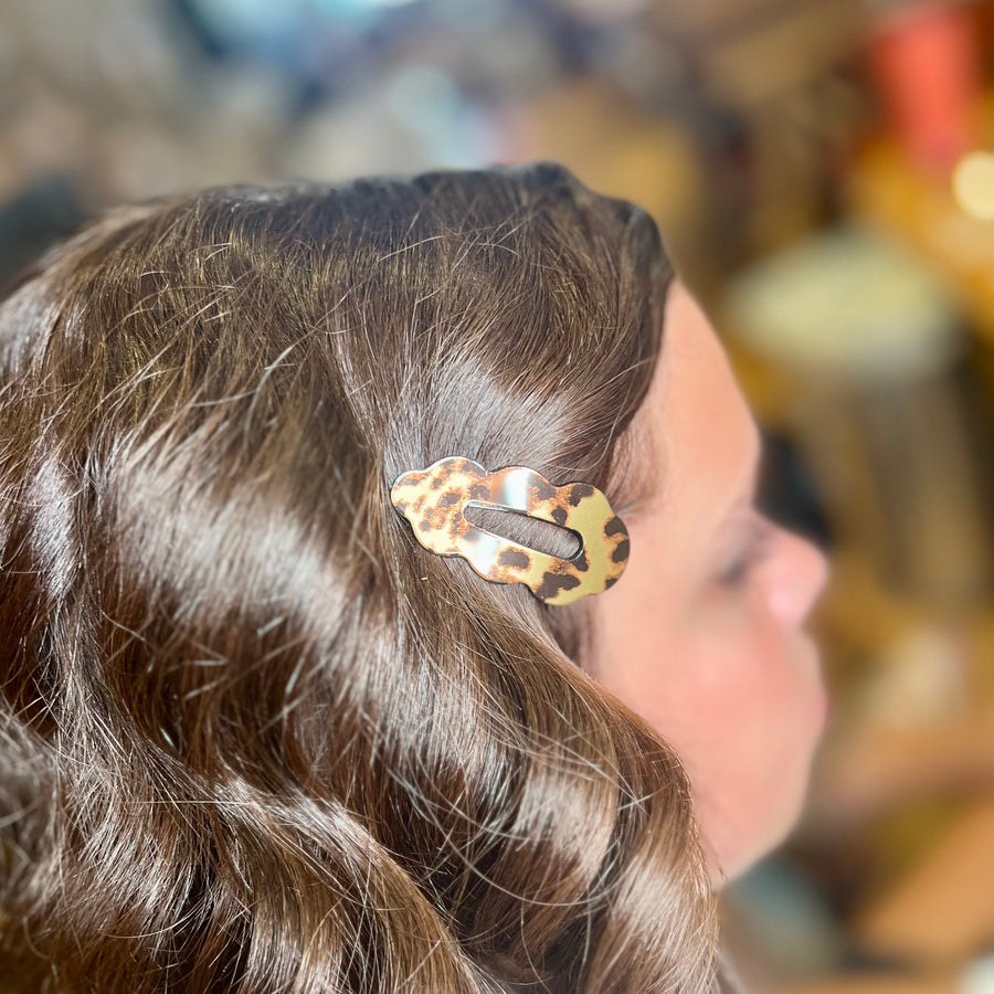Leopard Print Hair Clips