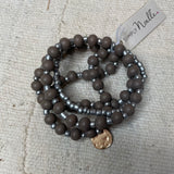 Wood Bead Stacked Bracelet