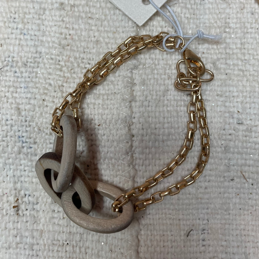 Wood Link Bracelet