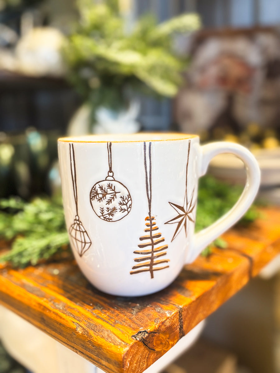 Modern White Cozy Mug 6.5”