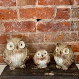 Brown Resin Owl