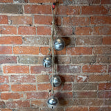 Antique Silver Jingle Bell Cluster 29"