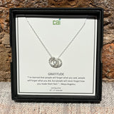 Silver Gratitude Necklace