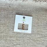 Gold Chunky Block Letter Charm