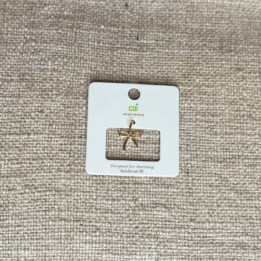 Gold Bow Charm