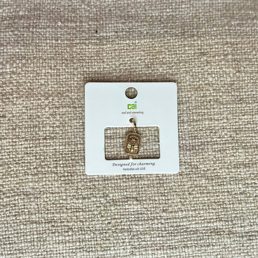 Gold Queen Bee Charm