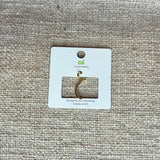Gold Large Crescent Moon Charm