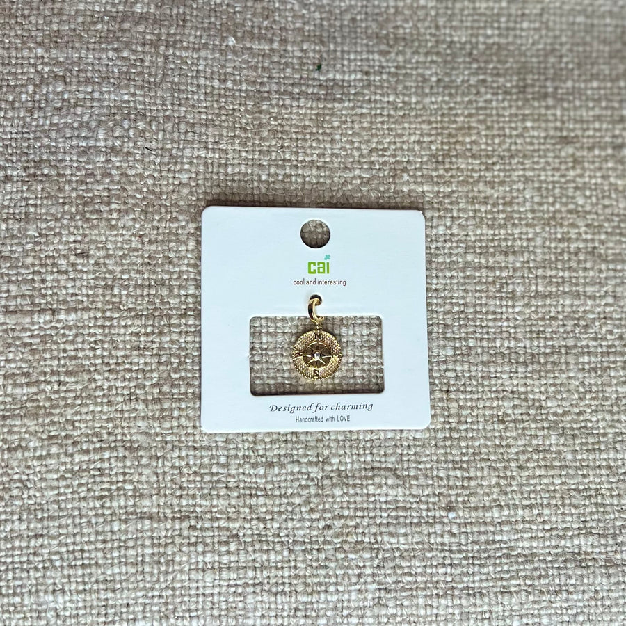 Gold CS Compass Charm