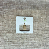 Gold Medallion Cross Charm